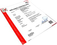 EN1090 Welding Certificate - February 2018